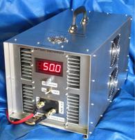 3kW DC electronic load - industrial battery discharger - portable.
7.5 to 135 volts, 0-50 & 0-100 amps. Very low ripple.